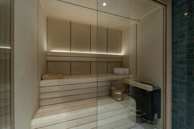 Modern Shower with Bench